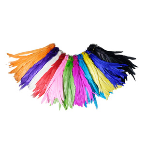35-40cm Natural Pattern Rooster Tail <strong>Feather</strong> Dyed Long <strong>Feathers</strong> Made of Coque Cock <strong>Feather</strong> for Sale - Product Image 1