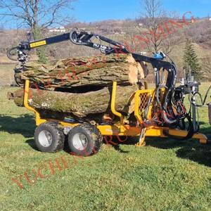 Petit tracteur <span class=keywords><strong>remorque</strong></span> forestière <span class=keywords><strong>remorque</strong></span> à bois avec <span class=keywords><strong>grue</strong></span> avec <span class=keywords><strong>grue</strong></span> forestière de 4.2m - Product Image 4