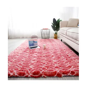 100% Polyester Anti Slip Soft Indoor Large Modern Area Rugs Shaggy Patterned Fluffy Carpets Suitable for Bedroom