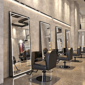 Z New Design Double Side <b>Large</b> Full Length Gold Styling <b>Floor</b> Hairdressing Barber Shop Furniture Makeup Led Beauty Salon <b>Mirror</b> - Product Image 6