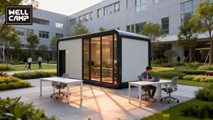 Casa Prefabricada Moderna con Paneles Sándwich WELLCAMP, Resistente al Fuego, Impermeable, Ligera, Fácil Instalación, para Uso en Hoteles, Cocheras y Dormitorios - Product Image 4