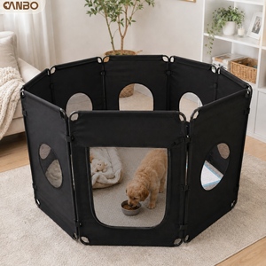 Parc de jeu pliable <span class=keywords><strong>pour</strong></span> animaux de compagnie CanboPet, utilisable en intérieur et en extérieur, clôture portable <span class=keywords><strong>pour</strong></span> chiens de grande taille - Product Image 1