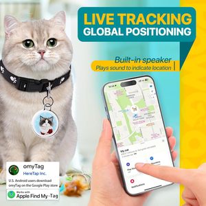 Mini Rastreador GPS para Mascotas, Resistente al Agua IP67, Alarma SOS, Más de 20 Horas de Duración de la Batería, Rastreo en Tiempo Real, Control por Aplicación, Dispositivo Antipérdida para Gatos - Product Image 2
