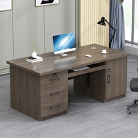 Juego de Escritorio y Silla para Oficina, Escritorio Individual de 12 Metros, Escritorio de Contabilidad Simple y Moderno, Escritorio de Madera con Cajón Resistente a las Manchas