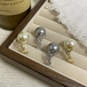 Boucles d'oreilles pendantes en perles plaquées or 18 carats avec cristaux, style coréen, <span class=keywords><strong>marque</strong></span> VSL, pour femmes - Product Image 4
