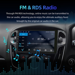เครื่องเล่นมัลติมีเดียในรถยนต์ Rhythm ขนาด 9 นิ้ว หน้าจอ IPS ความละเอียด 1280x720 ระบบ Android รองรับ Wireless CarPlay BT 5.0 FM RDS GPS สำหรับรถยนต์ Ford Focus ปี 2012-2017 - Product Image 2