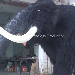 Modelo Animatrónico de Mamut Estilo Edad de Hielo para Valle Glaciar, Exhibiciones de Animales Gigantes de la Edad de Hielo Fabricadas para Parques Temáticos - Product Image 4