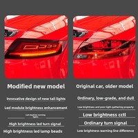 Conjunto de Luces Traseras LED Rojas Completas para Audi TT 8J 2006-2014, Luz de Freno, Señal de Giro Secuencial, Conexión CAN Bus, Plug and Play, Pieza Automotriz