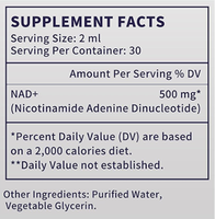 OEM/ODM Gouttes liquides liposomales NAD+ pour le métabolisme énergétique cellulaire, soutien à l'âge sain, saveur naturelle, 60 ml, complément alimentaire
