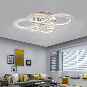 Luz LED de techo con música, lámpara de cristal RGB, para hotel, sala de estar, 4160lm, con pantalla acrílica - Product Image 3
