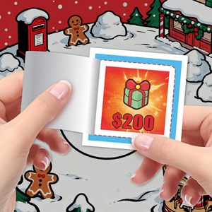 Paper Pull Tabs Laminated Offset Printing Custom Instant Win <b>Card</b> Lucky Custom Gamified Design for Charity, Christmas, Usa - Product Image 4