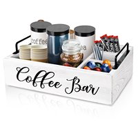 Organisateur de Station à café en bois, accessoires de Bar à café organisateur pour comptoir de ferme Kcup support de dosette de café panier de rangement