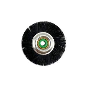 Brosse à roue à poils noirs de 48 mm/80 mm avec tissu à l'intérieur pour outils rotatifs dentaires et bijoux, disque de polissage à poils - Product Image 3