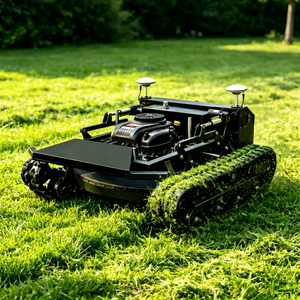Cortacésped Híbrido a Control Remoto, Altura de Corte Ajustable de 2-15 cm, Motor de 22 HP, Máquina Desbrozadora Todoterreno para Pendientes - Product Image 1
