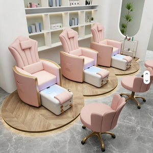 Nouvelles chaises européennes et américaines pour le massage des pieds et les soins des ongles, avec fonction inclinable et massage électrique intégré pour la manucure - Product Image 4