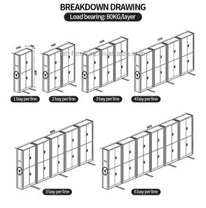 Sistema <span class=keywords><strong>de</strong></span> Estanterías Móviles Compactas, Estanterías Modulares para Bibliotecas Móviles - Product Image 3