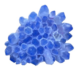 Vente en gros de cristaux naturels de guérison, pierres précieuses, grappe de <span class=keywords><strong>quartz</strong></span> <span class=keywords><strong>fantôme</strong></span> bleu pour la décoration - Product Image 5