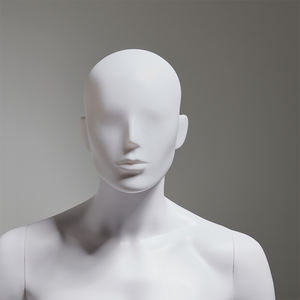 Manichini Economici in PP Ecologico, Corpo Intero Non Verniciato, Finitura Naturale, Coppia Maschio-Femmina per Esposizione in Boutique di Moda - Product Image 1