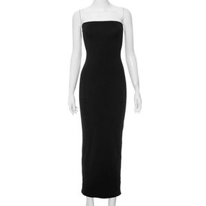 Nuova Moda Primavera 2024 Abito <span class=keywords><strong>Midi</strong></span> Senza Maniche Senza Spalline Aderente Sexy Elegante Abbigliamento Casual per Donne e Signore - Product Image 5