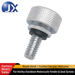 Tornillo de Asiento para Guardabarros Trasero de Motocicleta, Acero Inoxidable, Rosca Moleteada 1/4"-20 para Harley Sportster Touring Softail Dyna 1996-2024 - Product Image 2