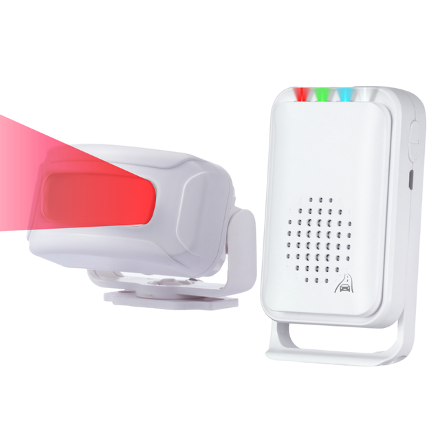 Driveway Safety up 900FT Infrared and Radar Dual Detection PIR Motion Sensor Split Alarm Wireless Doorbell for Visitor Detection