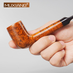 MUXIANG Briar Tobacco Pipe Straight Type Handcrafted Smoking Pipe - Product Image 3