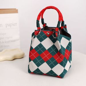 Sacs à <span class=keywords><strong>main</strong></span> mini tricotés pour femmes, collection 2026, vente en gros, sacs à bandoulière de créateur, sacs fourre-tout pour dames - Product Image 2