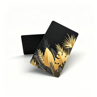 ZD NTAG215 NFC-Karte mit Matt-PVC-Druck und Goldgeprägtem LOGO, Wasserdichte Goldkarten für Luxuswaren-Verkaufsstellen