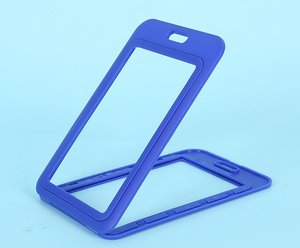 Porte-clés en plastique personnalisé Porte-cartes rigide en PVC Porte-clés Longue lanière Longes de permis de travail avec logo personnalisé - Product Image 3