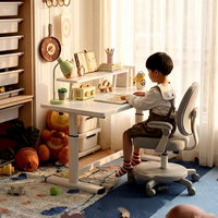 Table de levage en métal à commande manuelle, bureau d'ordinateur, bureau de jeu, bureau d'étude pour enfants, bureau d'écriture, pour chambre à coucher et maison, réglable en hauteur