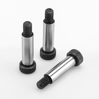 Vis à épaule en acier allié, oxyde noir, usinée, pour machines textiles, norme ISO 7379, tailles M5 à M10, pour rouleaux