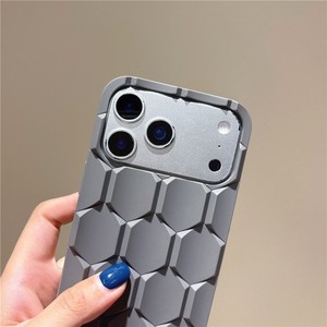 เคสโทรศัพท์มือถือกันกระแทก TPU ลายรังผึ้ง 3 มิติ สำหรับ iPhone 17 16 15 14 13 12 pro max ดีไซน์ลายรูปทรงข้าวหลามตัด - Product Image 3