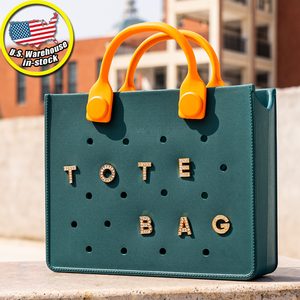 Trend Waterproof EVA Punching Girlie Ladies Women's Handbags Tote Bag with Shoulder Strap Beach Summer Tote Bags for Women