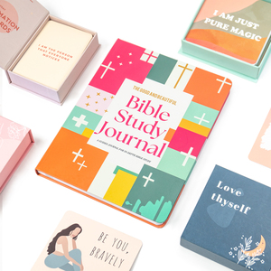 Journal d'étude biblique personnalisé avec impression, journal d'affirmation et de manifestation, journal quotidien de dévotion, prière, gratitude, planificateur chrétien en papier - Product Image 1