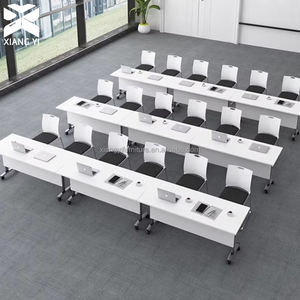 Table de bureau portable, bureau <span class=keywords><strong>d</strong></span>'ordinateur, table mobile pour l'école, table pliable, table de conférence, salle de formation, table pliante, mobilier de bureau - Product Image 6