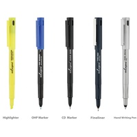 Stylo marqueur CD/DVD de qualité supérieure pointe fine 0.4-1.0mm encre permanente sans acide 4 couleurs pour disque/verre/métal