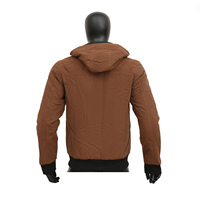 Chaqueta Acolchada de Lona con Capucha para Hombre, Ropa OEM, 100% Algodón, para Invierno
