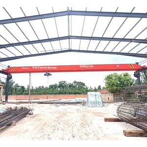 Grue électrique à faisceau unique 3 tonnes 5 tonnes de capacité pour l'atelier d'usine Grues de pont à faisceau unique suspendues par LDA - Product Image 4