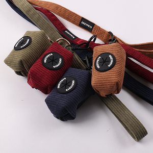 ชุดสายจูงและปลอกคอสุนัขแบบไม่รัดคอ ผ้ากำมะหยี่ ปรับได้ นุ่มสบาย สำหรับสุนัขขนาดเล็กและขนาดกลาง ขายส่ง รับทำโลโก้ตามสั่ง - Product Image 4