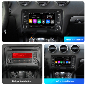 Système audio de voiture avec écran tactile de 7 pouces, système d'exploitation Android intégré, GPS, DSP et RGB pour <span class=keywords><strong>Audi</strong></span> <span class=keywords><strong>TT</strong></span> MK2 8J - Amplificateur CarPlay - Product Image 6