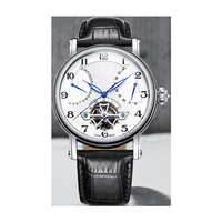Conception et production en usine de montres mécaniques en acier de style affaires, avec calendrier, affichage de la puissance et mouvement à inertie, pour marques privées
