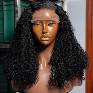 Pelucas de Cabello <span class=keywords><strong>Humano</strong></span> Remy <span class=keywords><strong>con</strong></span> Frente de Encaje Francés, Ondas Profundas, Estilo Bob, para Mujeres - Product Image 4