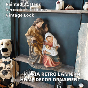 Adornos Decorativos de Resina con Forma de Animales Estilo Europeo, Faroles Pintados a Mano para el Hogar, Regalos de Estilo Retro - Product Image 2