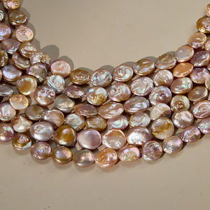 15-18มม. สีม่วงเม็ดไข่มุกน้ำจืดเกรด3A ไข่มุกธรรมชาติบาร็อค - Product Image 1