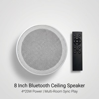 Zhiku Kotak Speaker Plafon Aktif 8-inci dengan Modul Amp Nirkabel BT5.0 12 15V & Speaker Pesta - Buatan Cina