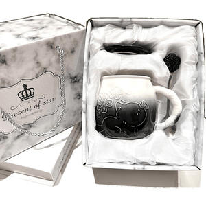 Ins Girl Birthday and Chinese New Year <b>Gift</b> Cherry Blossom cat with Lid <b>Mug</b> Set Eco-Friendly High Quality <b>Gift</b> <b>Box</b> Set - Product Image 5