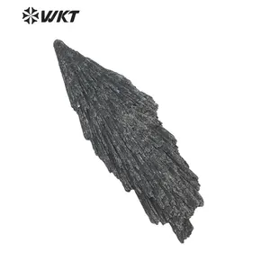 WT-G152 оптовая продажа, кристалл черного кианита, природный минерал с драгоценным камнем, восстанавливающий черный Кианит