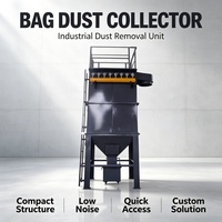 Collecteur de poussière industriel à sacs, unité de filtration à impulsions pour l'usine de matériaux d'isolation thermique, nettoyage de la poussière de laine de roche