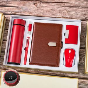 Juego de Regalo de Oficina de Acero Inoxidable de Lujo, Cuaderno, Ratón, Bolígrafo, Memoria USB, Tarjetero, Día de San Valentín, Día de la Madre - Product Image 6