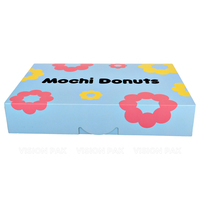 Boîte en papier personnalisée en gros avec logo, emballage alimentaire avec couvercle et séparateurs, boîte en papier personnalisée pour beignets